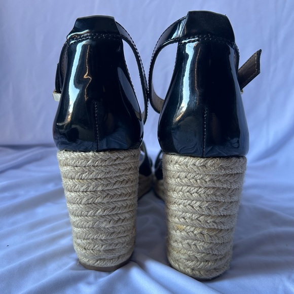 Sam Edelman Brenda Wedges in black size 8 NWOB WORN ONCE - Picture 7 of 9